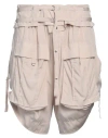 Isabel Marant Woman Shorts & Bermuda Shorts Light Grey Size 8 Modal, Polyamide