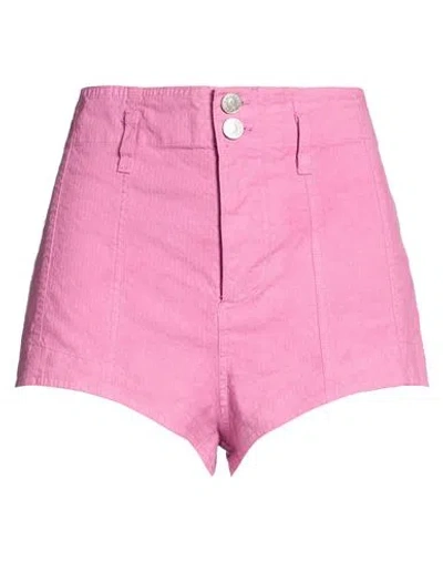 Isabel Marant Woman Shorts & Bermuda Shorts Mauve Size 2 Linen, Cotton, Elastane In Purple