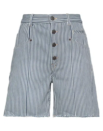 Isabel Marant Woman Shorts & Bermuda Shorts Midnight Blue Size 4 Cotton