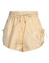 Isabel Marant Woman Shorts & Bermuda Shorts Sand Size 8 Polyamide, Silk, Cotton In Beige