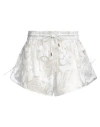 Isabel Marant Woman Shorts & Bermuda Shorts White Size 10 Polyamide, Silk In White