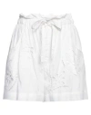 Isabel Marant Woman Shorts & Bermuda Shorts White Size 8 Modal, Polyamide