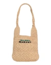 Isabel Marant Woman Shoulder Bag Beige Size - Natural Raffia