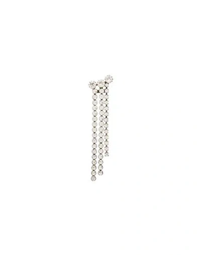 Isabel Marant Woman Single Earring White Size - Brass, Glass