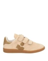 Isabel Marant Woman Sneakers Beige Size 5.5 Cow Leather In Brown