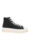 Isabel Marant Woman Sneakers Black Size 11 Cotton, Soft Leather