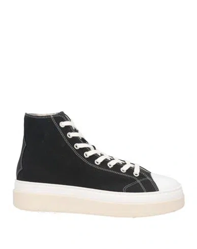 Isabel Marant Woman Sneakers Black Size 11 Cotton, Soft Leather