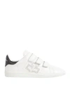 Isabel Marant Woman Sneakers Black Size 8 Beaver Leather In Black
