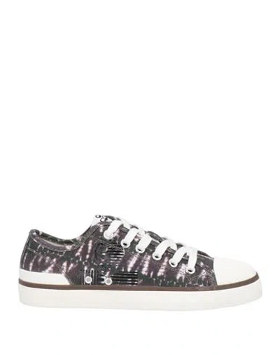 Isabel Marant Woman Sneakers Charcoal Size 5.5 Textile Fibers In Grey