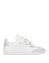 Isabel Marant Beth Suede-trimmed Leather Sneakers In White