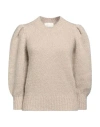 Isabel Marant Woman Sweater Beige Size 12 Mohair Wool, Polyamide