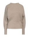 Isabel Marant Woman Sweater Beige Size 4 Mohair Wool, Polyamide In Beige