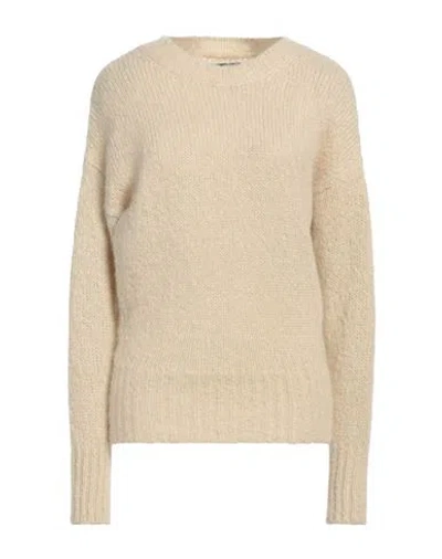 Isabel Marant Woman Sweater Beige Size 8 Mohair Wool, Polyamide