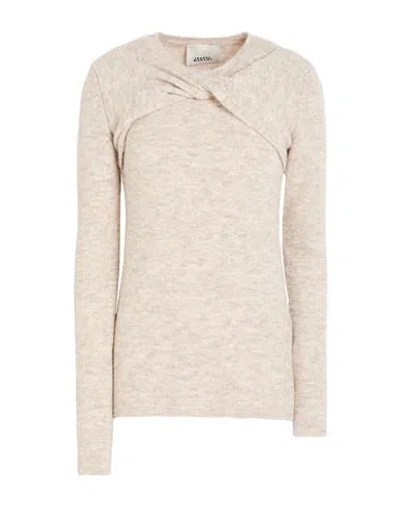 Isabel Marant Woman Sweater Beige Size 8 Polyamide, Acrylic, Alpaca Wool, Wool, Elastane In Multi