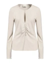 Isabel Marant Woman Sweater Beige Size 8 Viscose, Virgin Wool, Polyamide In Beige