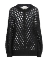 Isabel Marant Tane Open-knit Wool-blend Jumper In Black