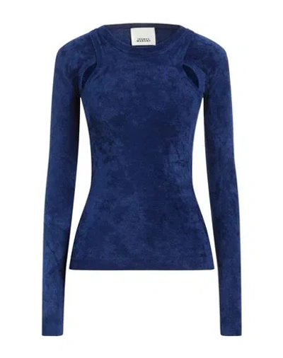 ISABEL MARANT ISABEL MARANT WOMAN SWEATER BRIGHT BLUE SIZE 8 VISCOSE, POLYAMIDE