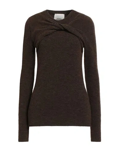 Isabel Marant Woman Sweater Brown Size 2 Polyamide, Acrylic, Alpaca Wool, Wool, Elastane