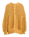 Isabel Marant Round Neck Long-sleeved Sweater In Beige
