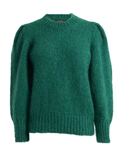 Isabel Marant Woman Sweater Emerald Green Size 4 Mohair Wool, Polyamide