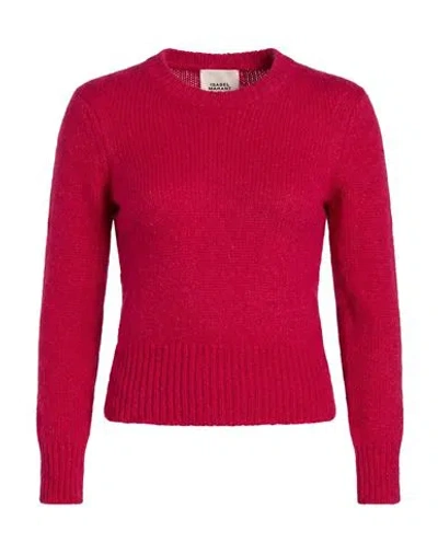 Isabel Marant Woman Sweater Fuchsia Size 2 Baby Alpaca Wool, Merino Wool, Polyamide In Pink