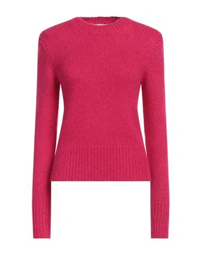 Isabel Marant Woman Sweater Fuchsia Size 8 Baby Alpaca Wool, Merino Wool, Polyamide In Pink