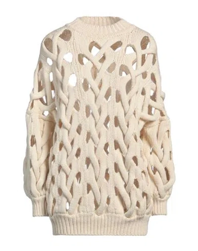 ISABEL MARANT ISABEL MARANT WOMAN SWEATER IVORY SIZE 0 MERINO WOOL, POLYAMIDE