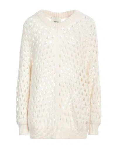 Isabel Marant Woman Sweater Ivory Size 4 Baby Alpaca Wool, Merino Wool, Polyamide In White