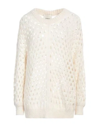 Isabel Marant Woman Sweater Ivory Size 10 Baby Alpaca Wool, Merino Wool, Polyamide In White