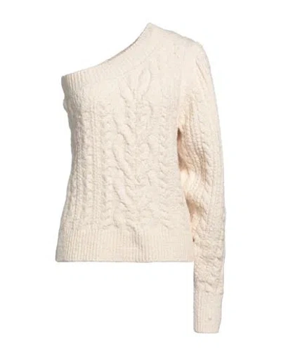 Isabel Marant Woman Sweater Ivory Size 8 Cotton, Polyamide, Elastane In White