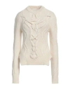 Isabel Marant Woman Sweater Ivory Size 6 Baby Alpaca Wool, Merino Wool, Polyamide In White