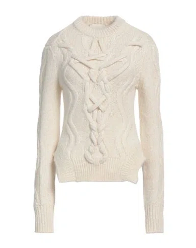 Isabel Marant Woman Sweater Ivory Size 6 Baby Alpaca Wool, Merino Wool, Polyamide In White