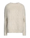 Isabel Marant Kallie Alpaca Blend Knit Sweater In White
