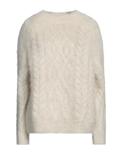 ISABEL MARANT ISABEL MARANT WOMAN SWEATER IVORY SIZE M MOHAIR WOOL, POLYAMIDE, WOOL, ELASTANE