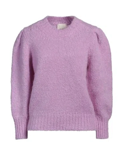 Isabel Marant Woman Sweater Lilac Size 8 Mohair Wool, Polyamide In Purple