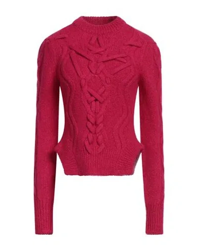 Isabel Marant Woman Sweater Magenta Size 10 Baby Alpaca Wool, Merino Wool, Polyamide