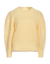 Isabel Marant Woman Sweater Pastel Yellow Size 8 Mohair Wool, Polyamide