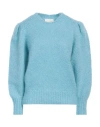 Isabel Marant Woman Sweater Sky Blue Size 8 Mohair Wool, Polyamide