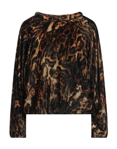 Isabel Marant Woman Sweatshirt Brown Size 4 Viscose, Silk