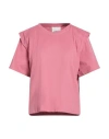 Isabel Marant Woman T-shirt Antique Rose Size L Cotton In Neutral