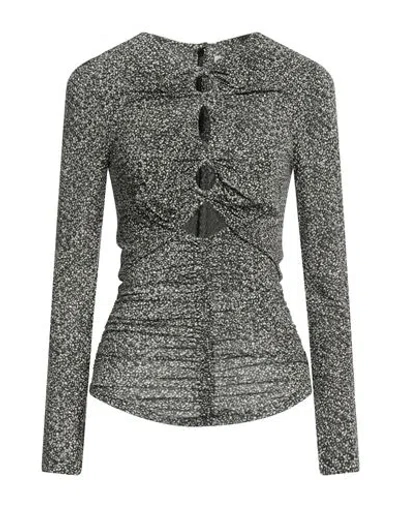 Isabel Marant Woman T-shirt Charcoal Size 8 Viscose, Elastane In Grey