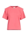 Isabel Marant Woman T-shirt Coral Size S Cotton In Red