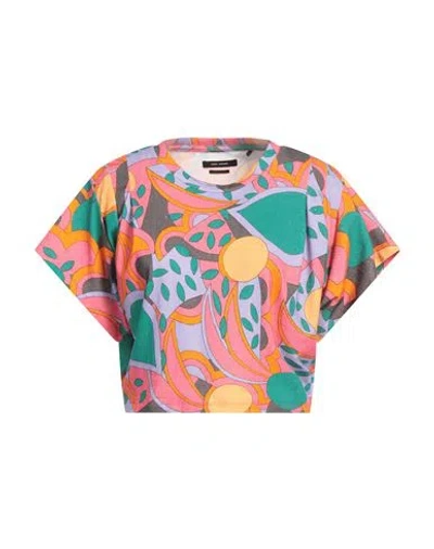 Isabel Marant Woman T-shirt Orange Size M Cotton
