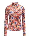 Isabel Marant Woman T-shirt Tomato Red Size 4 Polyamide, Elastane, Cotton In Tomato Red