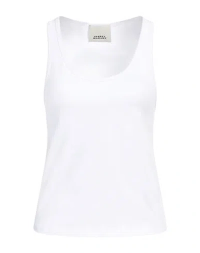 Isabel Marant Woman Tank Top White Size L Organic Cotton