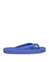 Isabel Marant Fira Weave-effect Thong Sandals In Blue