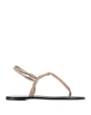 Isabel Marant Woman Thong Sandal Blush Size 6.5 Lambskin In Pink
