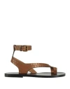 Isabel Marant Jiona Stud-embellished Ankle Strapped Sandals In Brown