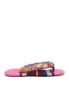Isabel Marant Woman Thong Sandal Purple Size M Textile Fibers In Purple