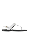 Isabel Marant Woman Thong Sandal White Size 5.5 Goat Skin